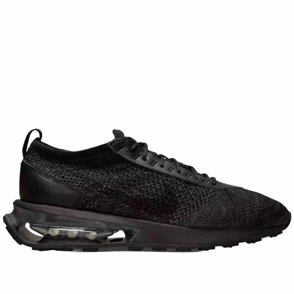 Nike Air Max Flyknit Racer Triple Black Unisex - Picture 2 of 7